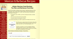 Desktop Screenshot of mexican-barbecue-recipes.com